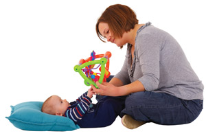 Baby grabbing toy image